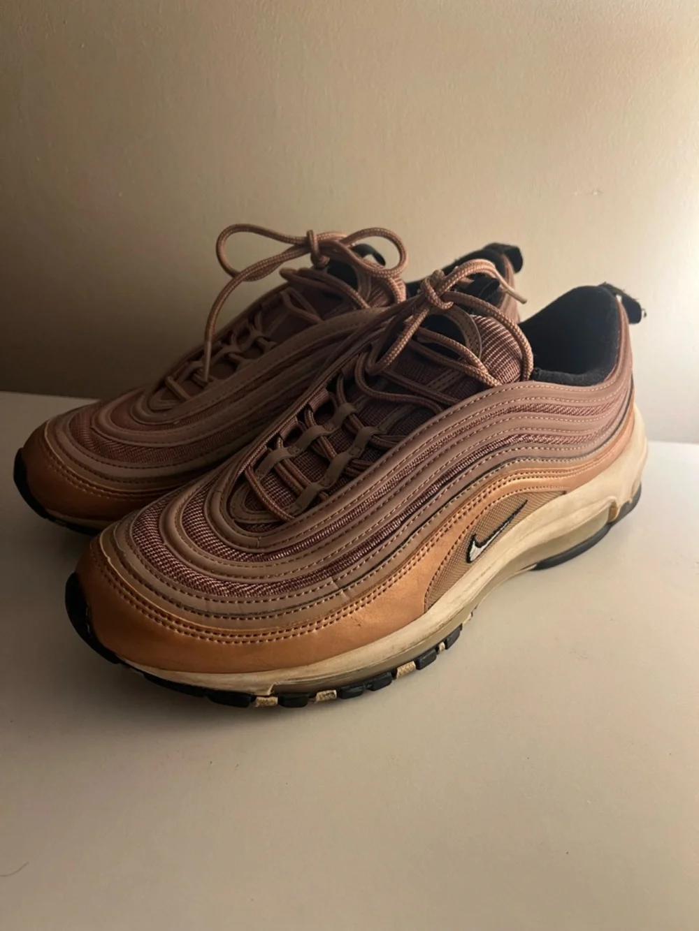 Nike Men’s Air Max 97 Sneakers in Copper/Tan